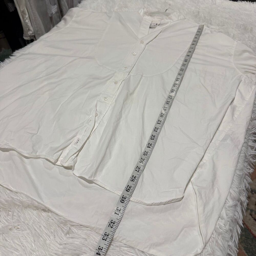 Frank & Eileen Victoria Italian Tuxedo Shirt in White Large - Picture 5 of 9